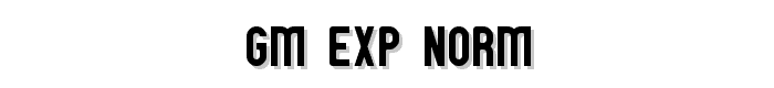 GM Exp Norm font